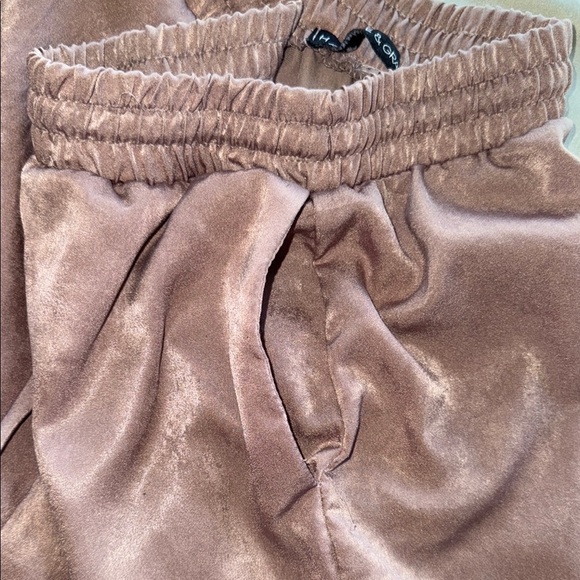 Harlowe & Graham Brown 3” Sleep Shorts Elastic Drawstring Waistband Sz M - Picture 7 of 8